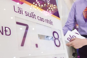 Mặt bằng lãi suất huy động kỳ hạn 1 năm của các ngân hàng thương mại cổ phần phổ biến từ 7 - 8%/năm