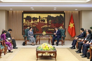 Thủ tướng Chính phủ tiếp Đại sứ Campuchia Chea Kimtha chào từ biệt 