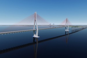 Phối cảnh cầu Cát Lái nối TP.HCM với Đồng Nai. 