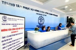 Trung tâm Phục vụ hành chính công Thành phố Hà Nội.