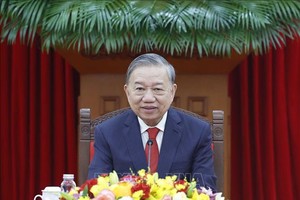 Tổng Bí thư Tô Lâm điện đàm với Tổng Bí thư, Chủ tịch nước Cộng hòa nhân dân Trung Hoa Tập Cận Bình - Ảnh: TTXVN