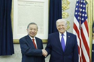 Tổng Bí thư Tô Lâm gặp Tổng thống Hoa Kỳ Donald Trump tại Nhà Trắng 