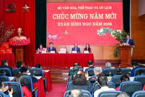 Thủ tướng khái quát các kết quả nổi bật của ngành văn hóa, thể thao và du lịch qua 5 điểm sáng những năm qua với nhiều triển vọng hơn nữa trong những năm tới - Ảnh: VGP.