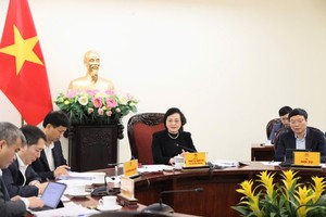 Bí thư Trung ương Đảng, Phó Thủ tướng Chính phủ Phạm Thị Thanh Trà chủ trì cuộc họp.