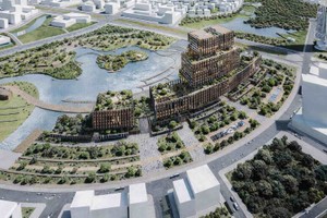 Phối cảnh Trung tâm chính trị - hành chính mới của TP.HCM dự kiến khởi công trong quý I/2026. 