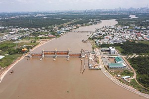 Dự án chống ngập gần 10.000 tỷ đồng của TP.HCM bị ách tắc nhiều năm đang được Thành phố tích cực tháo gỡ - Ảnh: T.N