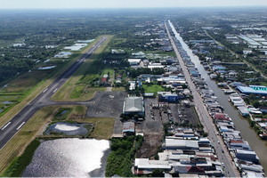 Đô thị sân bay Cà Mau được kỳ vọng tạo sức bật cho cực tăng trưởng mới phía Đông Cà Mau. Ảnh Hiếu Nam.