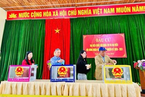 Không khí tưng bừng, rộn ràng ngày bầu cử tại Quảng Ninh 