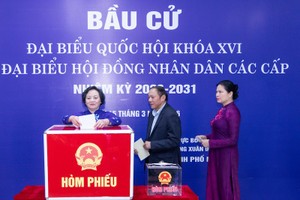 Công tác bầu cử trên cả nước vẫn đang được triển khai khẩn trương, nghiêm túc, đúng quy định.