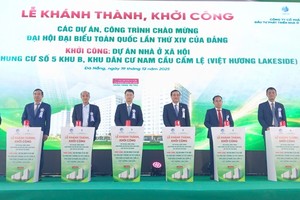 Dự án nhà ở xã hội tại khu đất chung cư số 5 thuộc Khu B - Khu dân cư Nam cầu Cẩm Lệ đã được khởi công xây dựng trong tháng 12/2025.