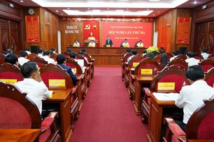 Toàn cảnh Hội nghị Ban chấp hành Đảng bộ tỉnh Quảng Trị lần thứ 3