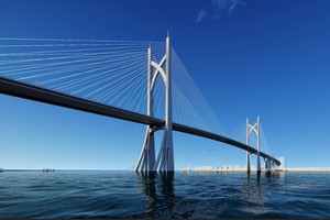 Phối cảnh cầu Cần Giờ.