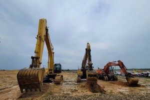 Dự án nhà máy sản xuất vải TST Textile Việt Nam đã được động thổ trên thực địa.