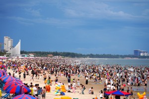 Du lịch biển Vũng Tàu ghi nhận kết quả tăng trưởng ấn tượng. Ảnh: Ánh Dương