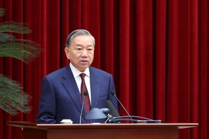 Tổng Bí thư Tô Lâm chủ trì và phát biểu bế mạc Hội nghị (Ảnh: VGP)