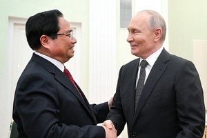 Thủ tướng Phạm Minh Chính hội kiến Tổng thống Liên bang Nga Vladimir Putin - Ảnh: VGP.