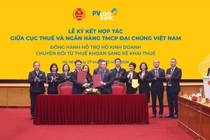 PVcomBank hợp tác với Cục Thuế hỗ trợ hộ kinh doanh kê khai thuế