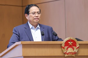 Thủ tướng Chính phủ chỉ rõ các nhóm nhiệm vụ, giải pháp trọng tâm thời gian tới - Ảnh: VGP.