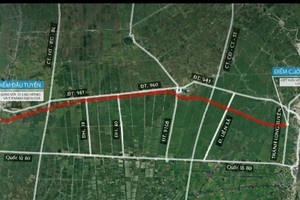 Dự án đường kết nối Rạch Giá - Long Xuyên có điểm đầu tại nút giao Lạc Hồng, phường Rạch Giá và điểm cuối kết nối vào tuyến tránh Long Xuyên, tổng chiều dài tuyến hơn 53 km.