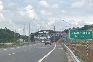 Một đoạn tuyến đường BOT Thái Nguyên - Chợ Mới.