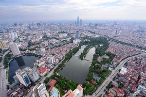 Hà Nội nhìn từ trên cao.