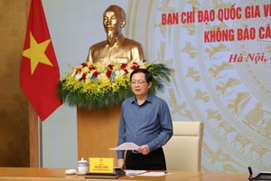 Phó Thủ tướng Hồ Quốc Dũng chủ trì phiên họp lần thứ 34 của Ban Chỉ đạo Quốc gia về chống khai thác IUU - Ảnh: VGP.