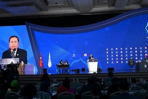 Chủ tịch Quốc hội Trần Thanh Mẫn phát biểu tại Phiên thảo luận chung của Đại hội đồng Liên minh Nghị viện Thế giới lần thứ 152.