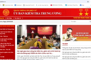 Trang thông tin duy nhất của Ủy ban Kiểm tra Trung ương tại địa chỉ https://ubkttw.vn 