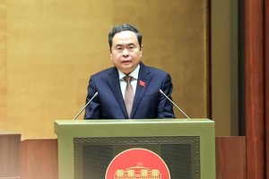  Chủ tịch Quốc hội Trần Thanh Mẫn phát biểu bế mạc Kỳ họp - Ảnh Đức Thanh. 