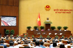 Một phiên họp toàn thể của Quốc hội Khóa XVI.