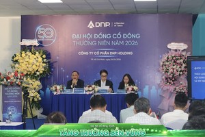 Toàn cảnh phiên họp Đại hội đồng cổ đông của DNP Holding năm 2026.