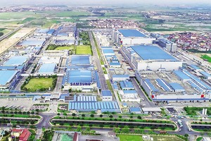 Không chỉ gia tăng nhanh về số lượng, dòng vốn FDI vào Việt Nam đã cải thiện đáng kể về chất lượng. Trong ảnh: Nhà máy Samsung Electronics tại Bắc Ninh