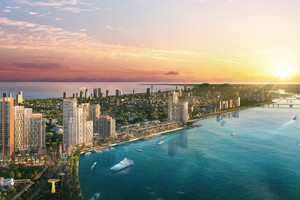 Tòa tháp cuối cùng của quần thể Sun Symphony Residence chính thức ra mắt, nâng tầm diện mạo đô thị bên dòng Hàn Giang. Ảnh: Sun Property. 