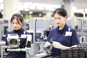 Việt Nam tiếp tục là điểm đến hấp dẫn của dòng vốn FDI trong chuỗi cung ứng toàn cầu. Trong ảnh: Nhà máy sản xuất của Samsung tại Việt Nam