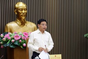 Phó Thủ tướng Nguyễn Văn Thắng chủ trì cuộc họp. Ảnh: VGP