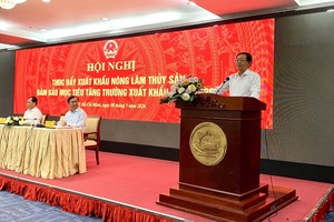 Phó Thủ tướng Chính phủ Hồ Quốc Dũng phát biểu tại Hội nghị thúc đẩy xuất khẩu nông lâm thủy sản đảm bảo mục tiêu tăng trưởng xuất khẩu năm 2026.
