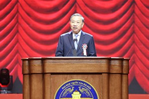  Tổng Bí thư, Chủ tịch nước Tô Lâm phát biểu tại Lễ kỷ niệm 120 năm ngày truyền thống Đại học Quốc gia Hà Nội.