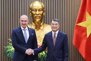 Thủ tướng Chính phủ Lê Minh Hưng tiếp Bộ trưởng Ngoại giao và các vấn đề châu Âu Cộng hòa Croatia Gordan Grlić Radman - Ảnh: VGP/Nhật Bắc