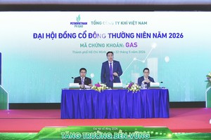 Bí thư Đảng ủy, Chủ tịch HĐQT PV GAS Nguyễn Thanh Bình phát biểu tại Đại hội