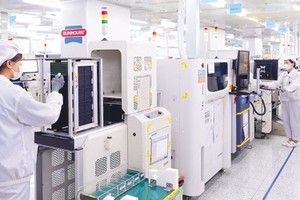 Việt Nam đang hướng đến thu hút đầu tư vào các lĩnh vực công nghệ cao, công nghệ chiến lược. Trong ảnh: Nhà máy vi mạch của Sunhouse. Ảnh: Lê Toàn 