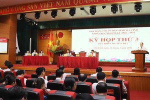 HĐND tỉnh Hà Tĩnh khóa XIX tổ chức Kỳ họp thứ 3 (kỳ họp chuyên đề) để xem xét và thông qua 4 Nghị quyết quan trọng.