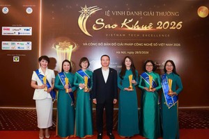 6 giải pháp ngân hàng số của BIDV đạt giải Sao Khuê 2026