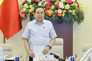 Chủ tịch Quốc hội Trần Thanh Mẫn phát biểu khai mạc phiên họp - Ảnh: QP. 