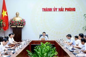 Thường trực Thành ủy Hải Phòng nghe báo cáo, cho ý kiến về một số nội dung quan trọng của thành phố.