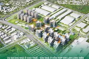 Ba dự án sẽ cung cấp hơn 6.300 căn hộ cho thuê tại Hà Nội 