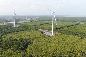 Đến nay, trên địa bàn TP. Cần Thơ đã có 9 nhà máy điện gió chính thức vận hành thương mại, đạt công suất 396 MW.