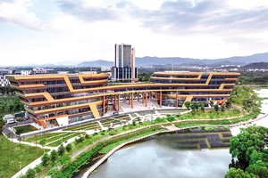 Việt Nam đang chuyển đổi sang mô hình phát triển mới dựa chủ yếu vào khoa học công nghệ, đổi mới sáng tạo và chuyển đổi số. Trong ảnh: Trung tâm Đổi mới sáng tạo quốc gia (Bộ Tài chính) 