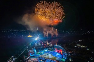 Lễ hội Vì hoà bình năm 2026 sẽ có tiết mục bắn pháo hoa với thời gian 15 phút.