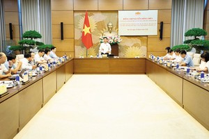 Phó chủ tịch Quốc hội Nguyễn Hồng Diên chủ trì làm việc với các cơ quan về 3 luật do Ủy ban Khoa học, Công nghệ và Môi trường chủ trì thẩm tra 