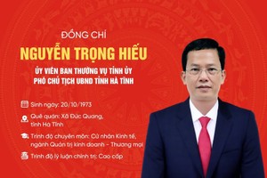Hà Tĩnh bầu thêm chức danh Phó Chủ tịch UBND tỉnh đối với ông Nguyễn Trọng Hiếu